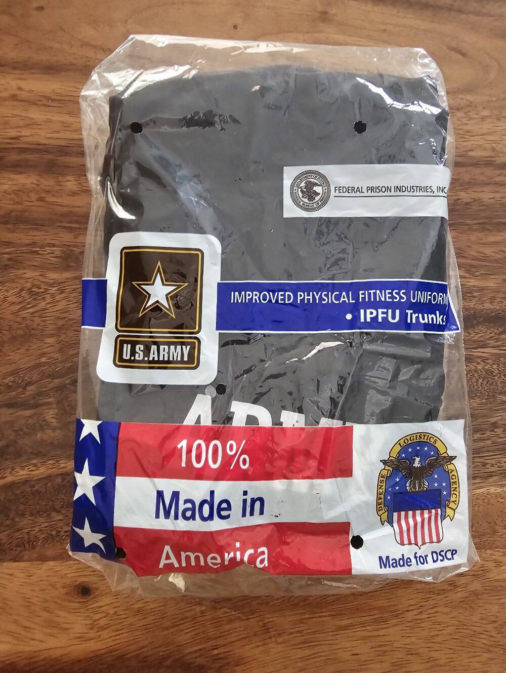 U.S. Army Black IPFU Trunks in Branded Packaging